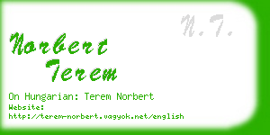 norbert terem business card